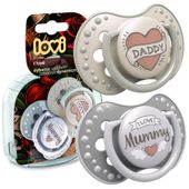 LOVI Smoczek uspokajający dynamiczny I LOVE MUMMY I LOVE DADDY 3-6m