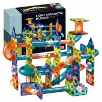 Świecące klocki magnetyczne click4TOYS 110 elementów