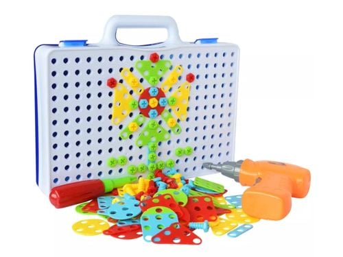 Kreatywna Mozaika Układanka 4w1 Wkrętarka 237 Elementów na Arena.pl