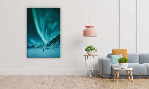 OBRAZ NA PŁÓTNIE PROSTOKĄTNY - Zorza polarna na Arena.pl