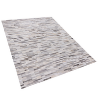 Dywan skórzany szary 160 x 230 cm AHILLI