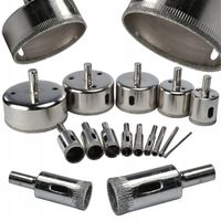 OTWORNICE DIAMENTOWE DO GRESU, PŁYTEK, GLAZURY, SZKŁA, PROFI 14 szt 6-68 BL