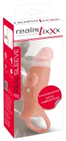 realistixxx real sleeve open silikonowy rękaw z wibracją 10 trybow 14 cm