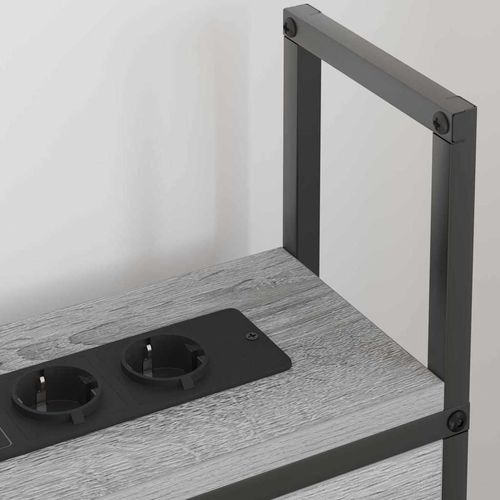 Szafka z Ładowaniem Z zagłówkiem Szary dąb sonoma 100 cm na Arena.pl