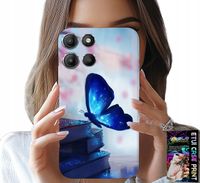 ETUI DO MOTOROLA MOTO G15 - NIEBIESKI MOTYLEK, MOTYL, DAMSKIE WZORY