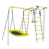 Plac zabaw Wesoła łąka | Drążek Lina Leżak huśtawka | 100 kg