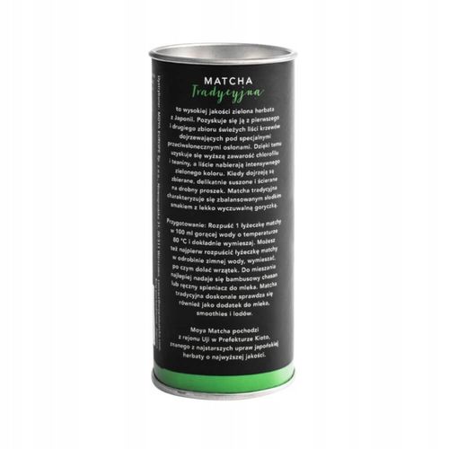 Moya Matcha Herbata Zielona Matcha Tradycyjna Japońska BIO 30 g na Arena.pl