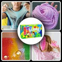 SLIME WIELKI ZESTAW DO ROBIENIA GLUTÓW 154w1 IDEALNY PRZENT DLA DZIECI XXL