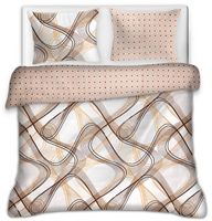 Pościel Flanelowa 200x220 Biało-beżowa 22628 200x220