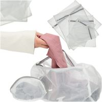 Worek Siatka do Prania Bielizny Skarpet Ubrań Woreczek z Zamkiem 9 Sztuk