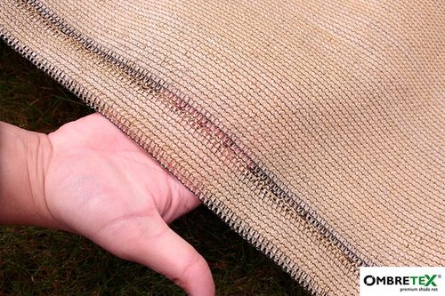 Siatka Cieniująca Maskująca 1,2x20m Na Balkon Ogrodzenie Płot Beżowa UV na Arena.pl