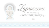 zaproszenia 10szt KOMUNIA ŚWIĘTA ZK-54