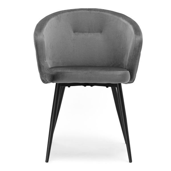 Krzesło HAMPTON VELVET grafitowe zdjęcie 4