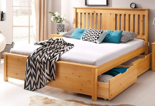 Proste, sosnowe łóżko 140x200 cm na Arena.pl