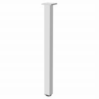 Noga meblowa do stołu, kwadratowa 46x46 mm aluminium mat, 710 mm