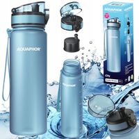 NOWOŚĆ! Błękitny Bidon Butelka filtrująca filtr AQUAPHOR CITY 0,5 L