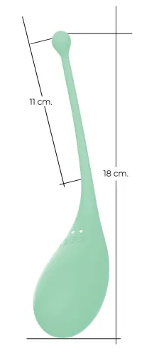 adrien lastic palpitation mint - wibrujące jajko bluetooth, 18 cm na Arena.pl