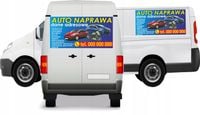 Reklama Naklejka na samochód AUTO NAPRAWA