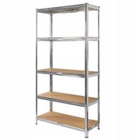 REGAŁ METALOWY MAGAZYNOWY 205x100x40 cm 2w1 5 PÓŁEK garażowy 875KG