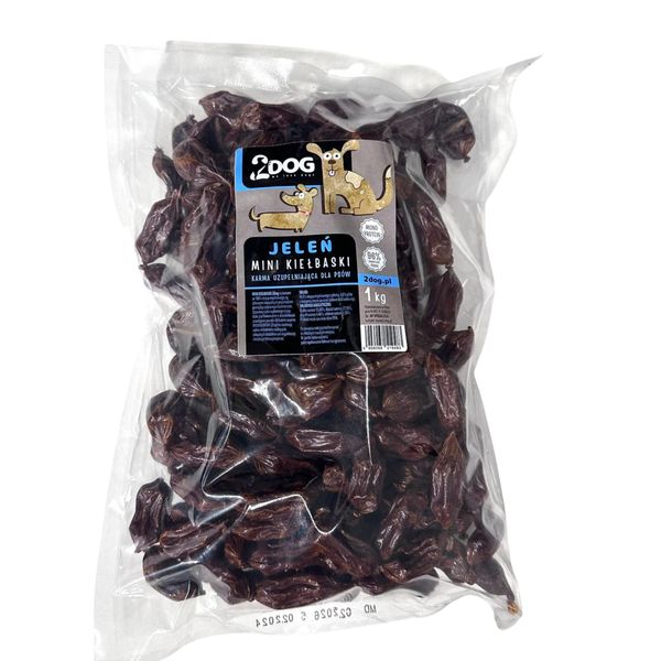 2Dog Mini Kiełbaski JELEŃ 1 Kg zdjęcie 1