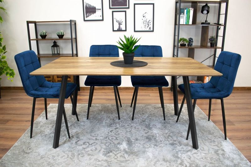 Krzesło KARA - granat aksamit x 1 zdjęcie 8