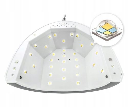 Lampa Do Paznokci Manicure Hybrydy Lustrzane Dno 30 Diod 48W Clavier Q1 na Arena.pl