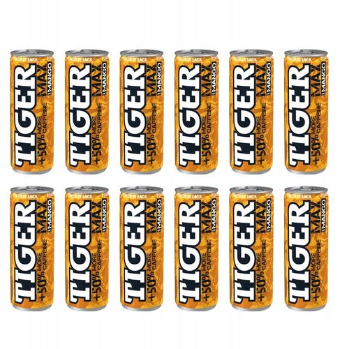 Napój energetyzujący Tiger Win Mango 12 x 250 ml na Arena.pl