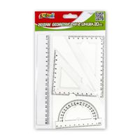 komplet geom. kreślarski z linijką 20cm tt6663