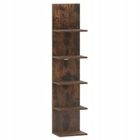 Regał Costway 30 cm x 129 cm x 21,5 cm odcienie brązu