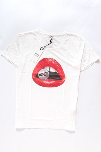 WRANGLER LIPS TEE OFFWHITE W7367D402 L na Arena.pl