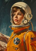 Plakat 59,4x84,1cm Pionierka Kosmosu