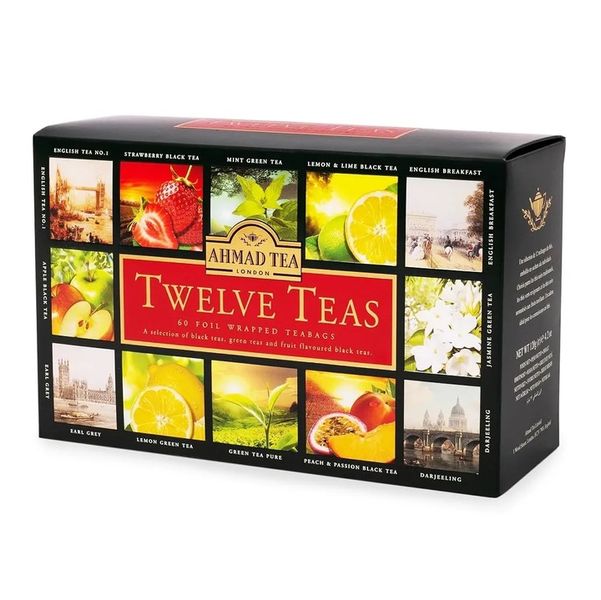 Zestaw herbat 12 smaków Ahmad Tea 60 szt zdjęcie 1