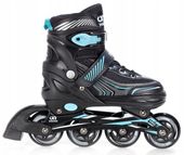Rolki Regulowane Croxer Optima Black/Mint 39-42 Kauczuk Abec7