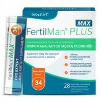 NOWY FertilMan Plus MAX dla mężczyzn na jakość nasienia 1 saszetka / dzień