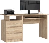 BIURKO CLP 135 cm DĄB SONOMA WOLNOSTOJĄCE