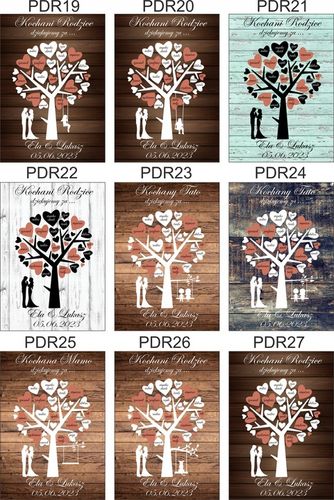 Podziękowania dla rodziców na ślub wesele prezent na Arena.pl