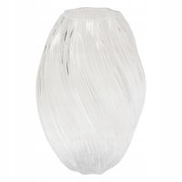 SZKLANY WAZON ORGANICZNY CYLINDRYCZNY 21X17X17 ŚREDNICA 17CM TRANSPARENTNY