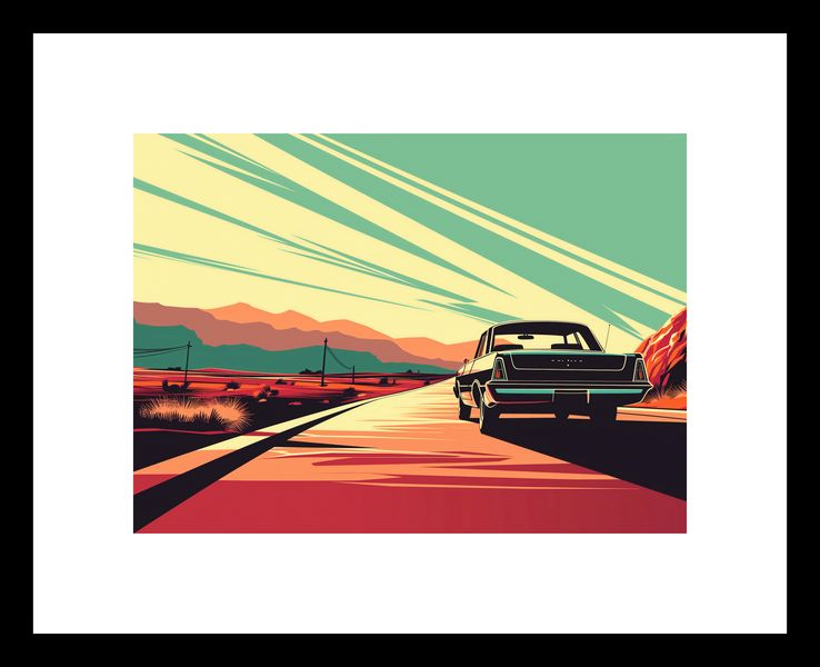 Plakat 18x13cm Droga przez Pustynię zdjęcie 3
