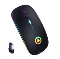 Mysz bezprzewodowa podświetlana RGB Cicha