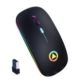 Mysz bezprzewodowa podświetlana RGB Cicha