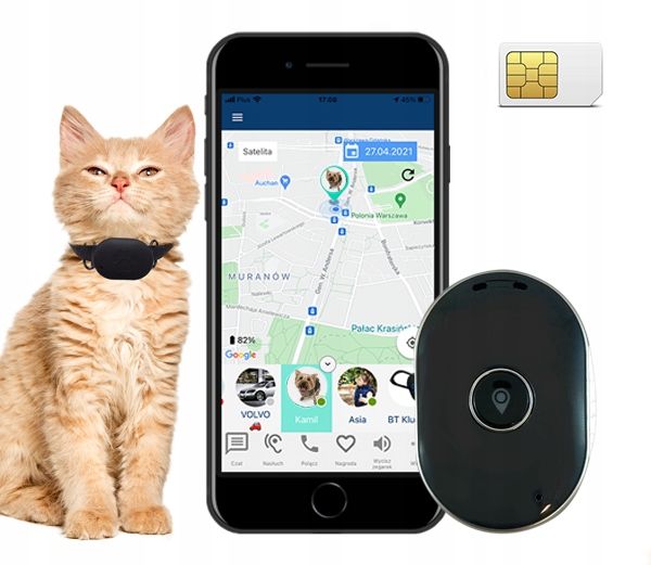 CALMEAN Pet Tracker Mini + obroża S/M GPS dla Psa zdjęcie 2