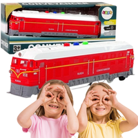 Interaktywny pociąg kolejka dla dzieci z efektem światło i dźwięk