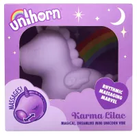 unihorn karma lilac - urządzenie intymne z podwojnym silnikiem, silikon
