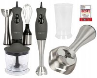 BLENDER RĘCZNY MIKSER 3W1 ROZDRABNIACZ INOX 400W