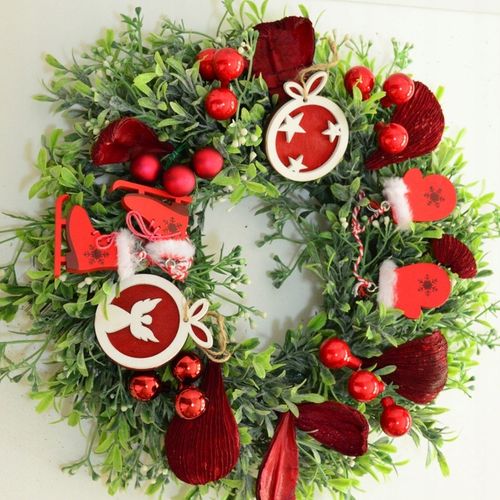 Bombki szklane drucik czerwień świąteczna 2cm/ 144 na Arena.pl