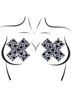 x factor nipple jewels sticker black
