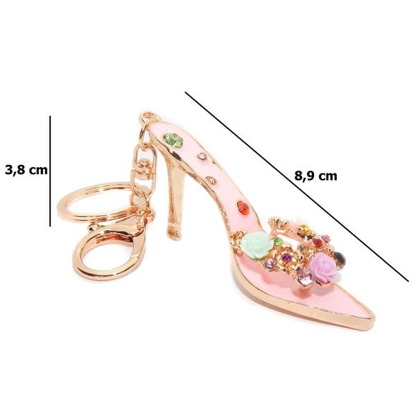 Ozdobny brelok do kluczy bucik szpileczka zdjęcie 2