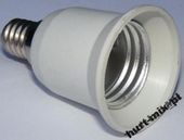 Adapter przejściówka gniazdo E14-E27