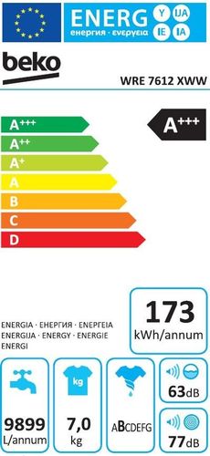 Beko WRE7612XWW Pralka na Arena.pl