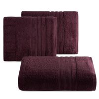 Ręcznik bawełniany z bordiurą LAVIN 70X140 bordowy